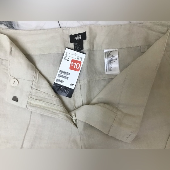 H&M Linen Pants - Size 8 - Picture 3 of 4